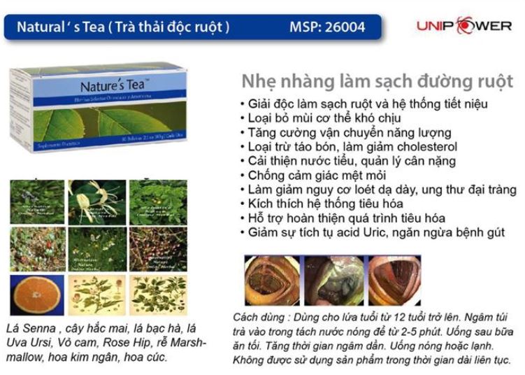 Trà thải độc ruột Nature’s Tea